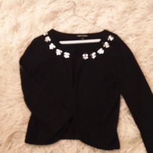 Black, embellished sweater